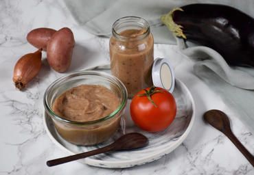 Purée aubergine-tomates Purée aubergine-tomates